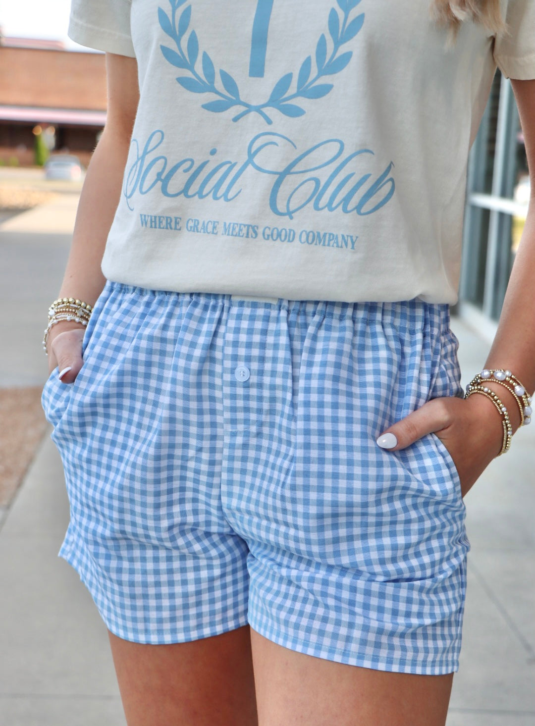 Gingham Shorts