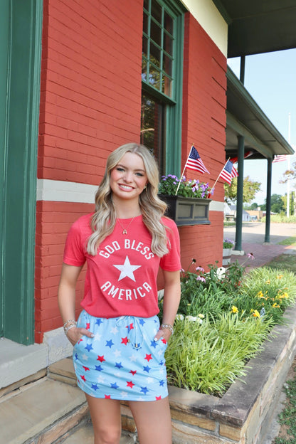 God Bless America {adults &amp; littles} ~ Heather Red