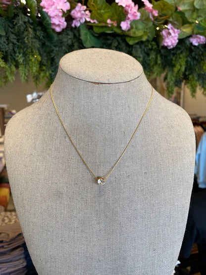 Classic Rhinestone Charm Necklace