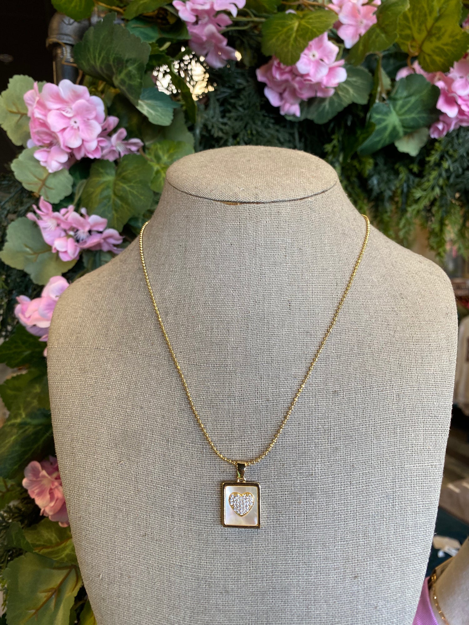 Epoxy Pendant Necklace with Rhinestone Options {Cross &amp; Heart}