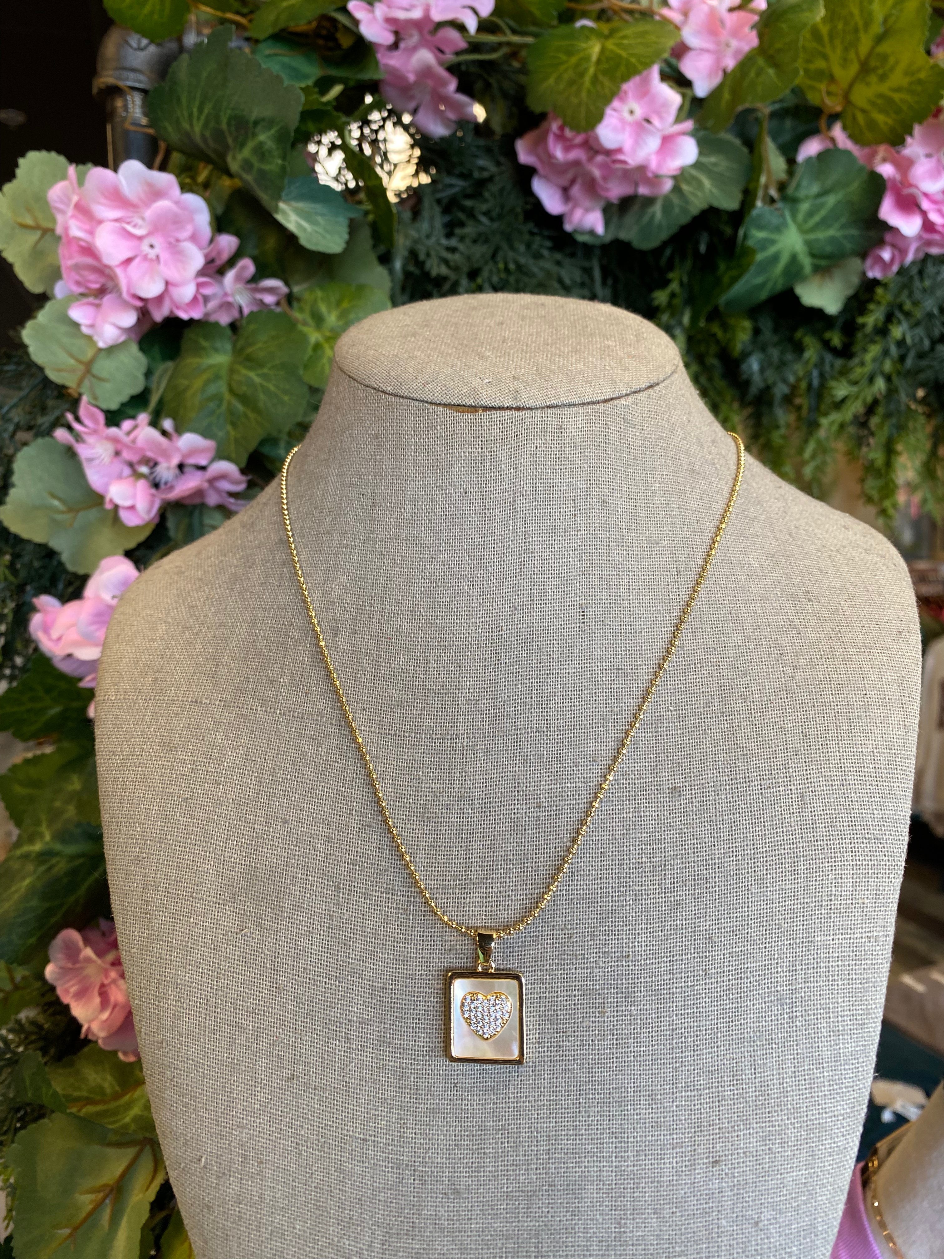Epoxy Pendant Necklace with Rhinestone Options {Cross &amp; Heart}