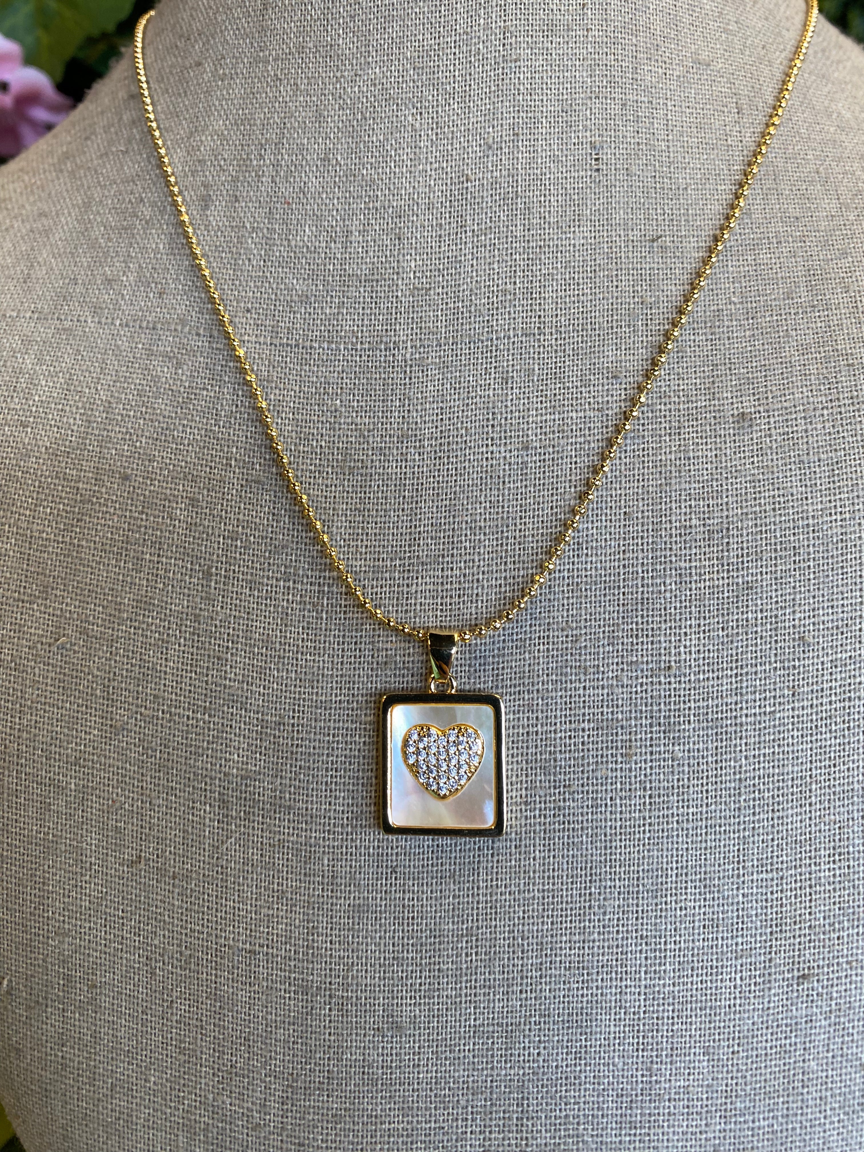 Epoxy Pendant Necklace with Rhinestone Options {Cross &amp; Heart}