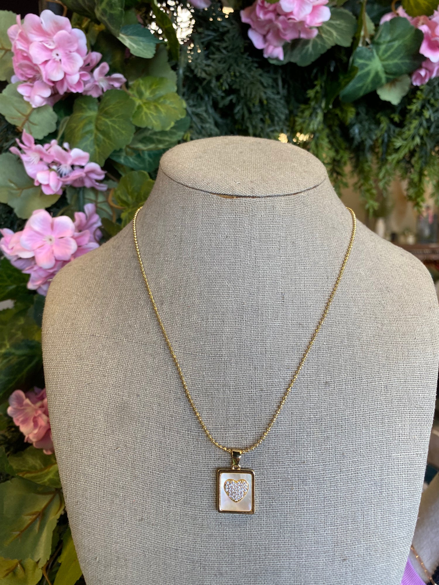 Epoxy Pendant Necklace with Rhinestone Options {Cross &amp; Heart}