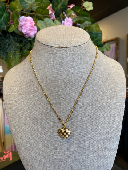 Heart Checker Necklace
