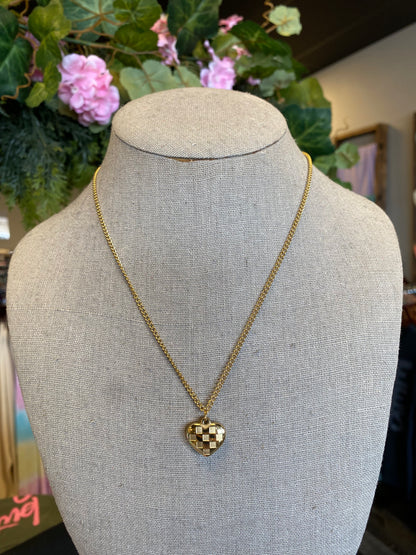 Heart Checker Necklace
