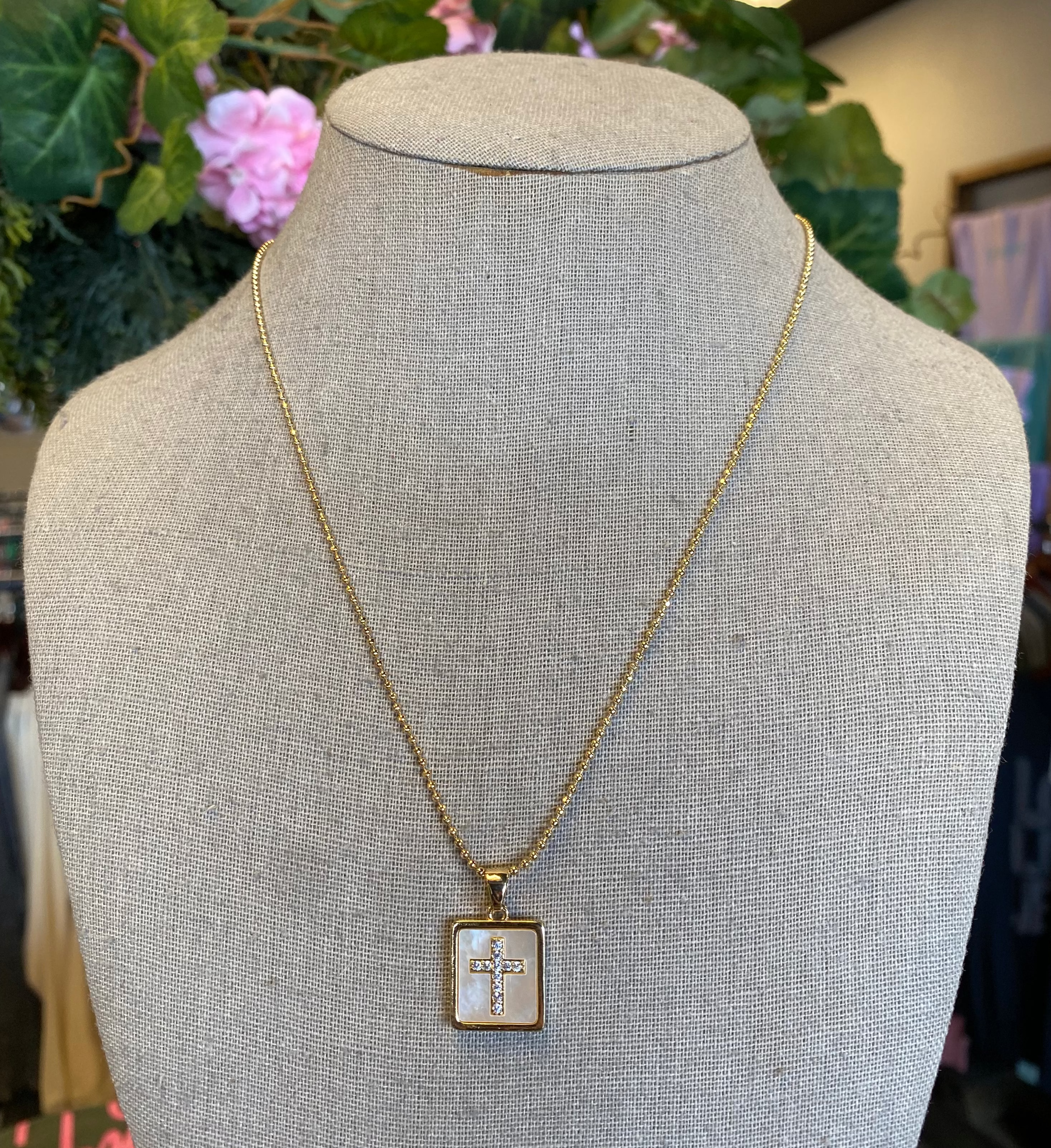Epoxy Pendant Necklace with Rhinestone Options {Cross &amp; Heart}