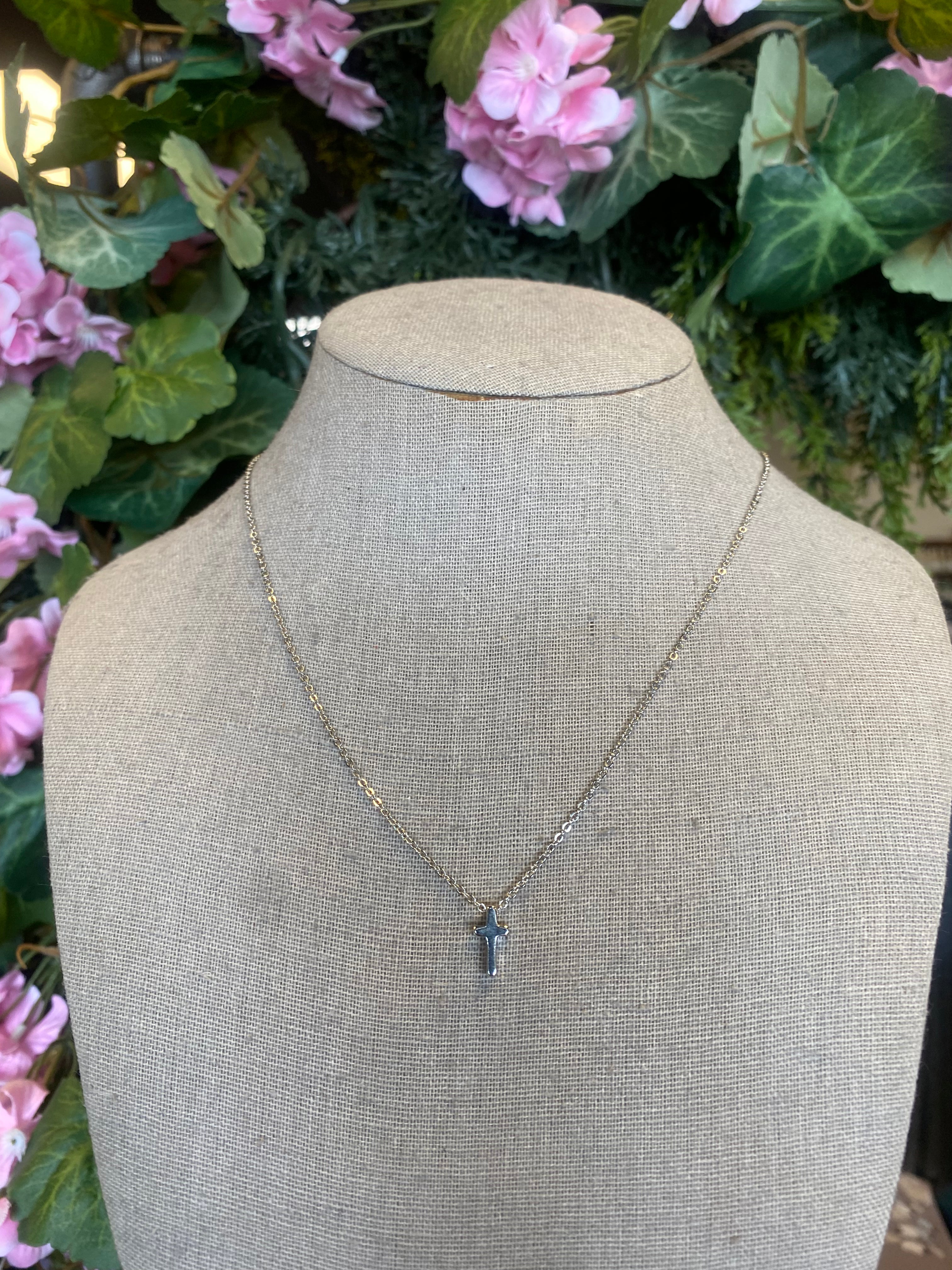 Classic Mini Cross Necklace