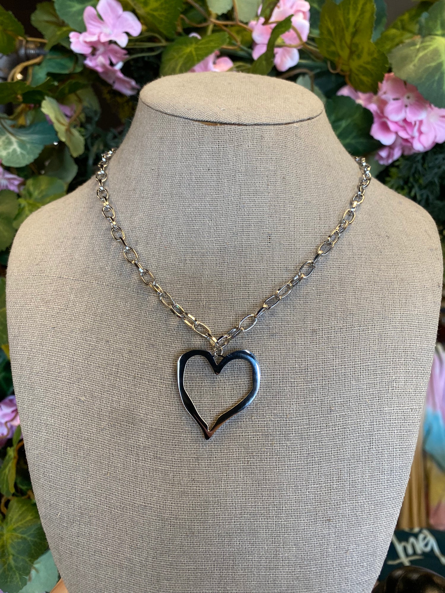 Open Heart Necklace