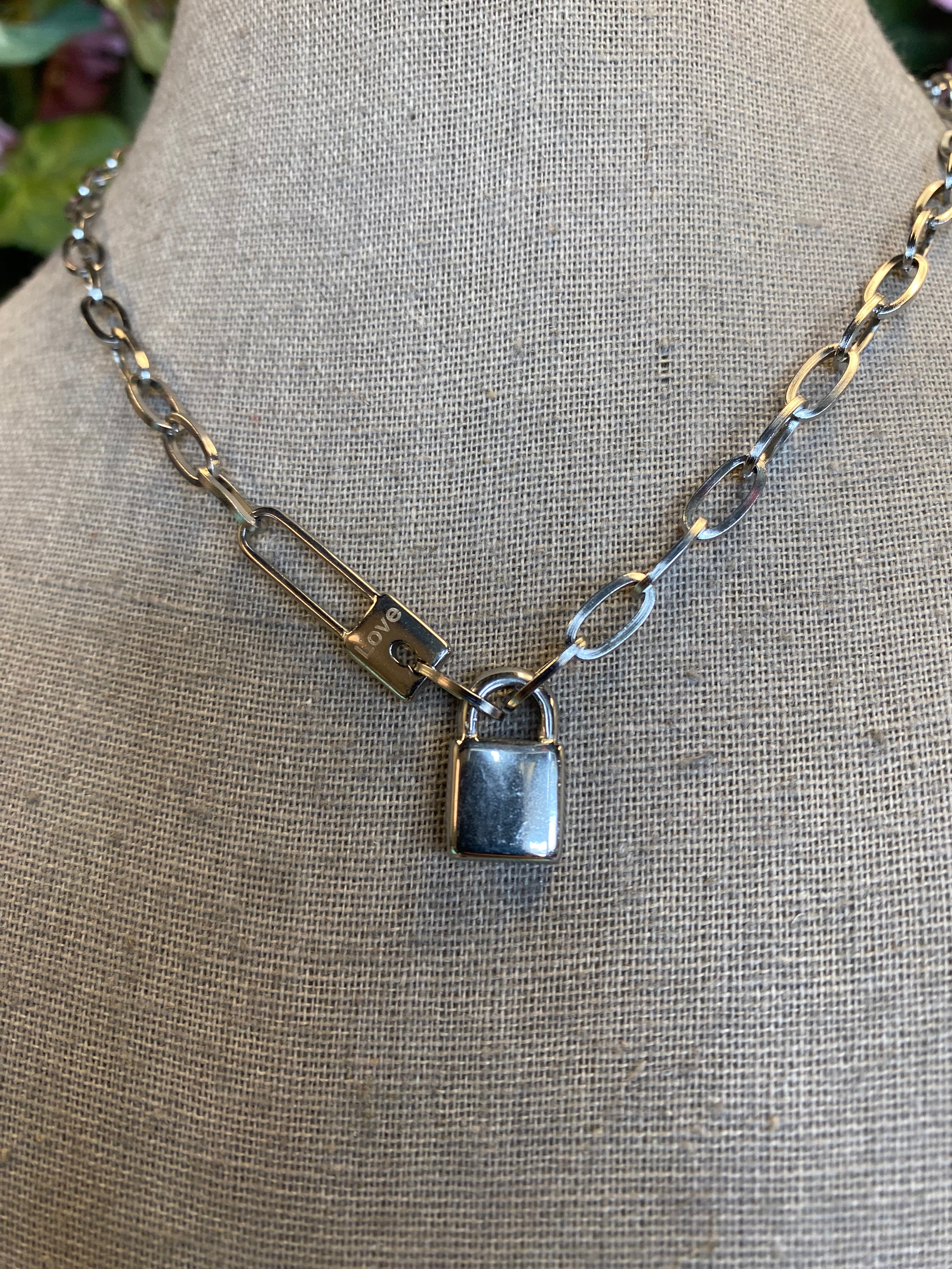 Lock &amp; Clip Chain Necklace