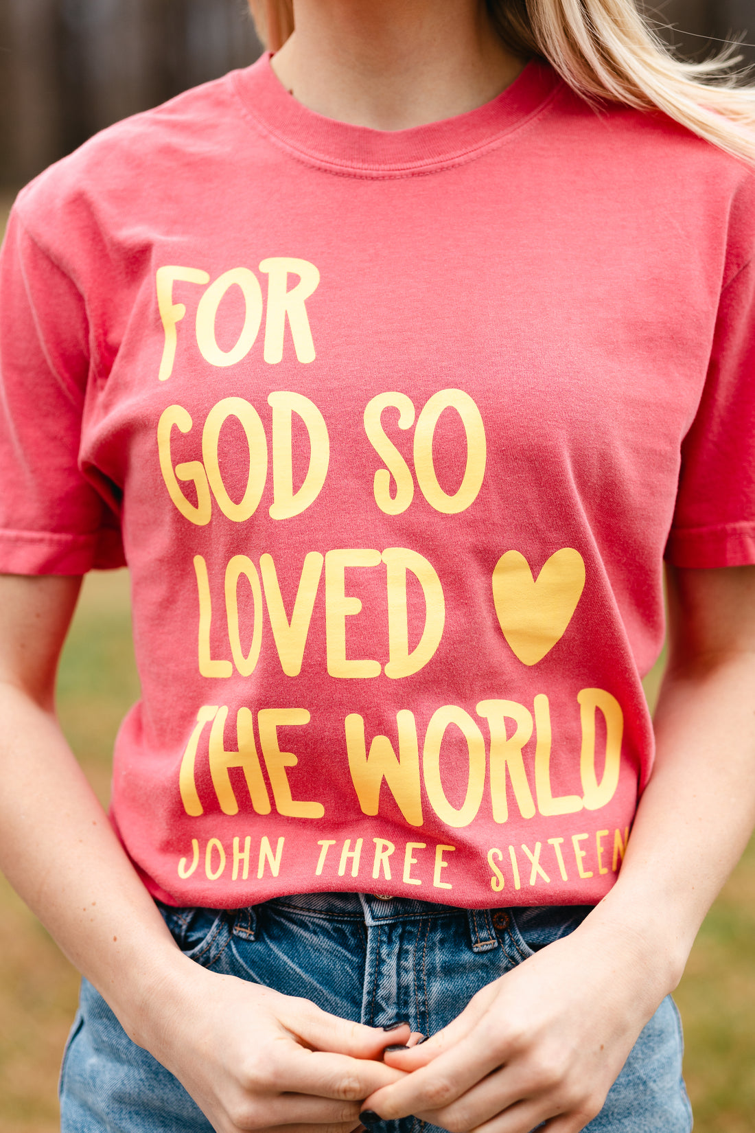 For God So Loved The World Tee {Comfort Colors}