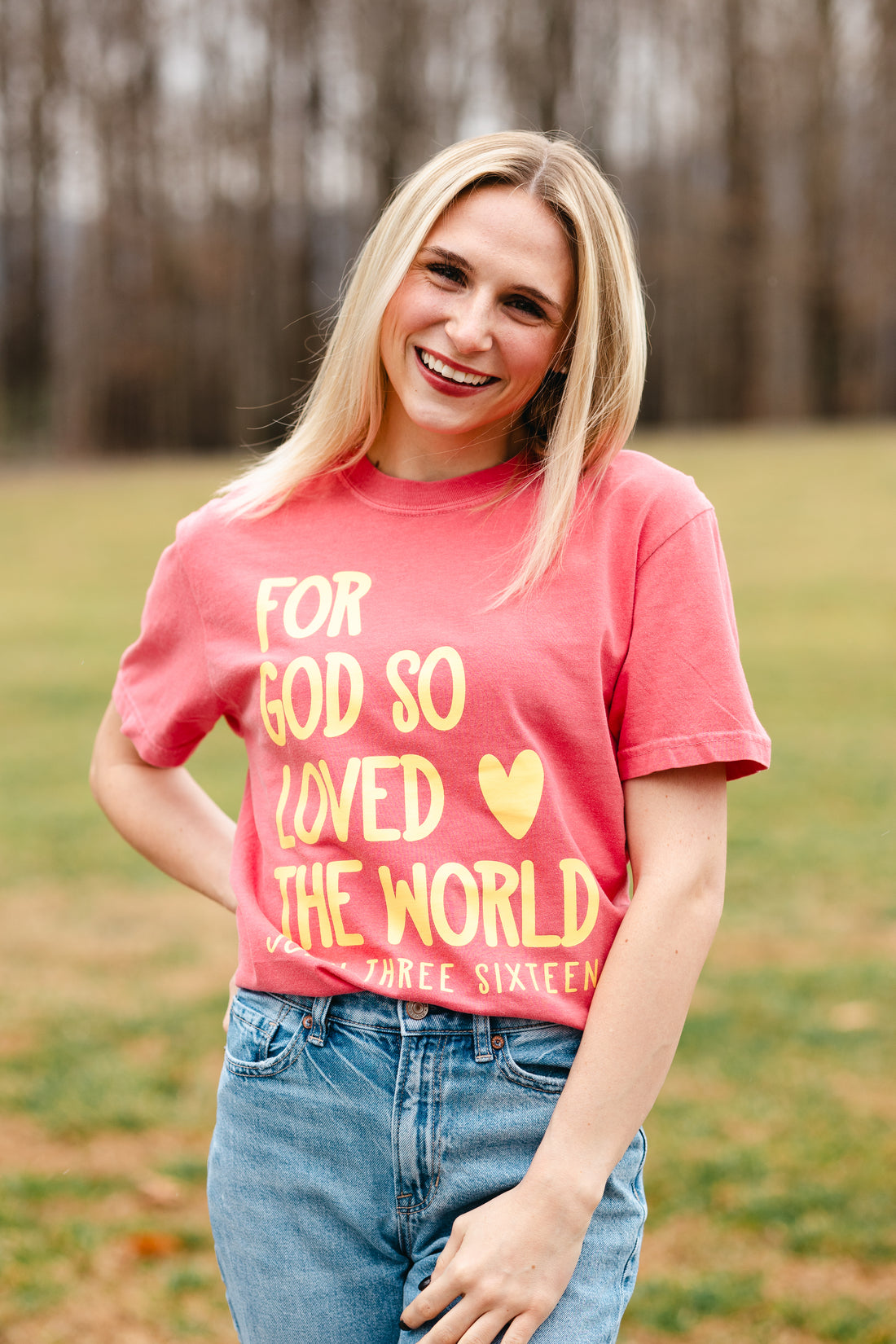 For God So Loved The World Tee {Comfort Colors}