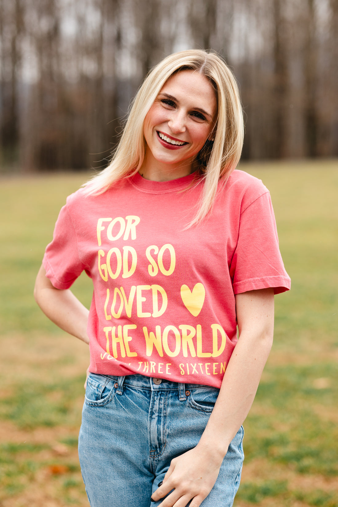 For God So Loved The World Tee {Comfort Colors}