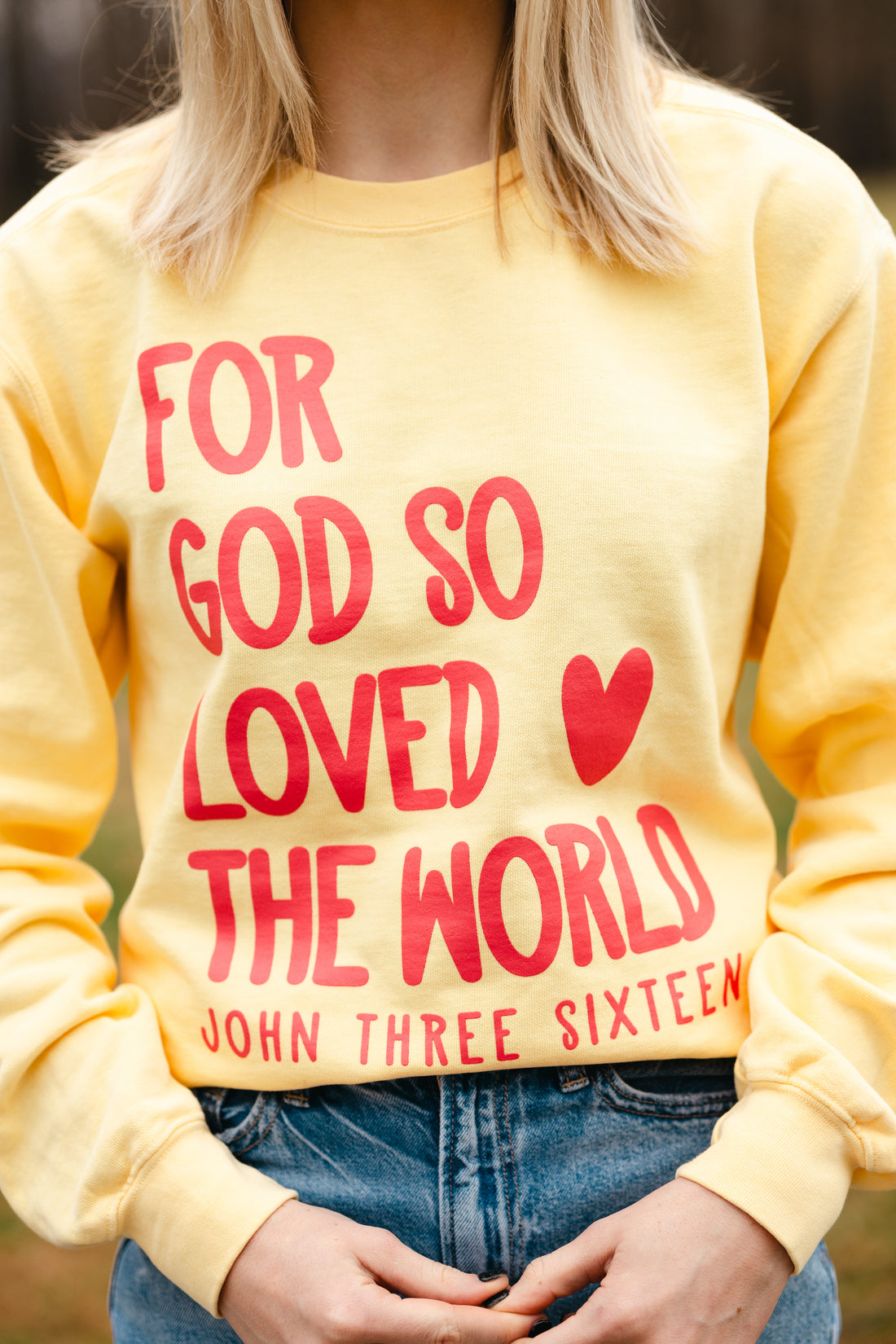 For God So Loved The World Fleece {Comfort Colors}