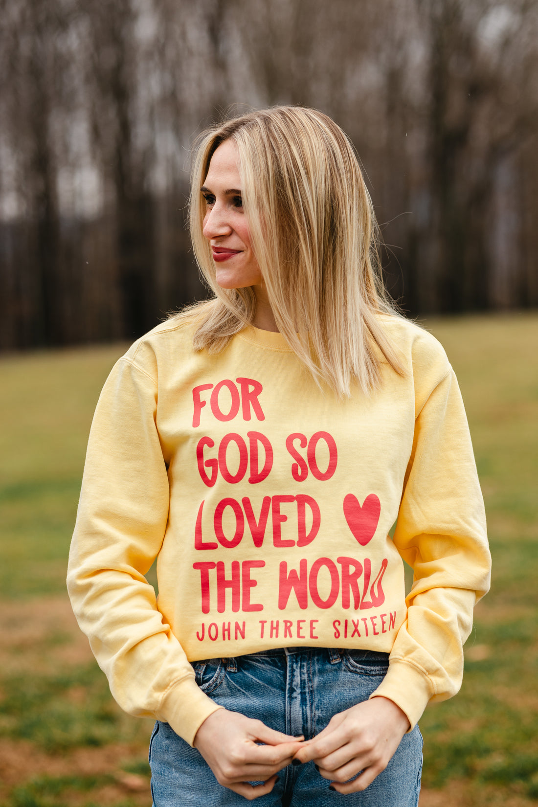 For God So Loved The World Fleece {Comfort Colors}