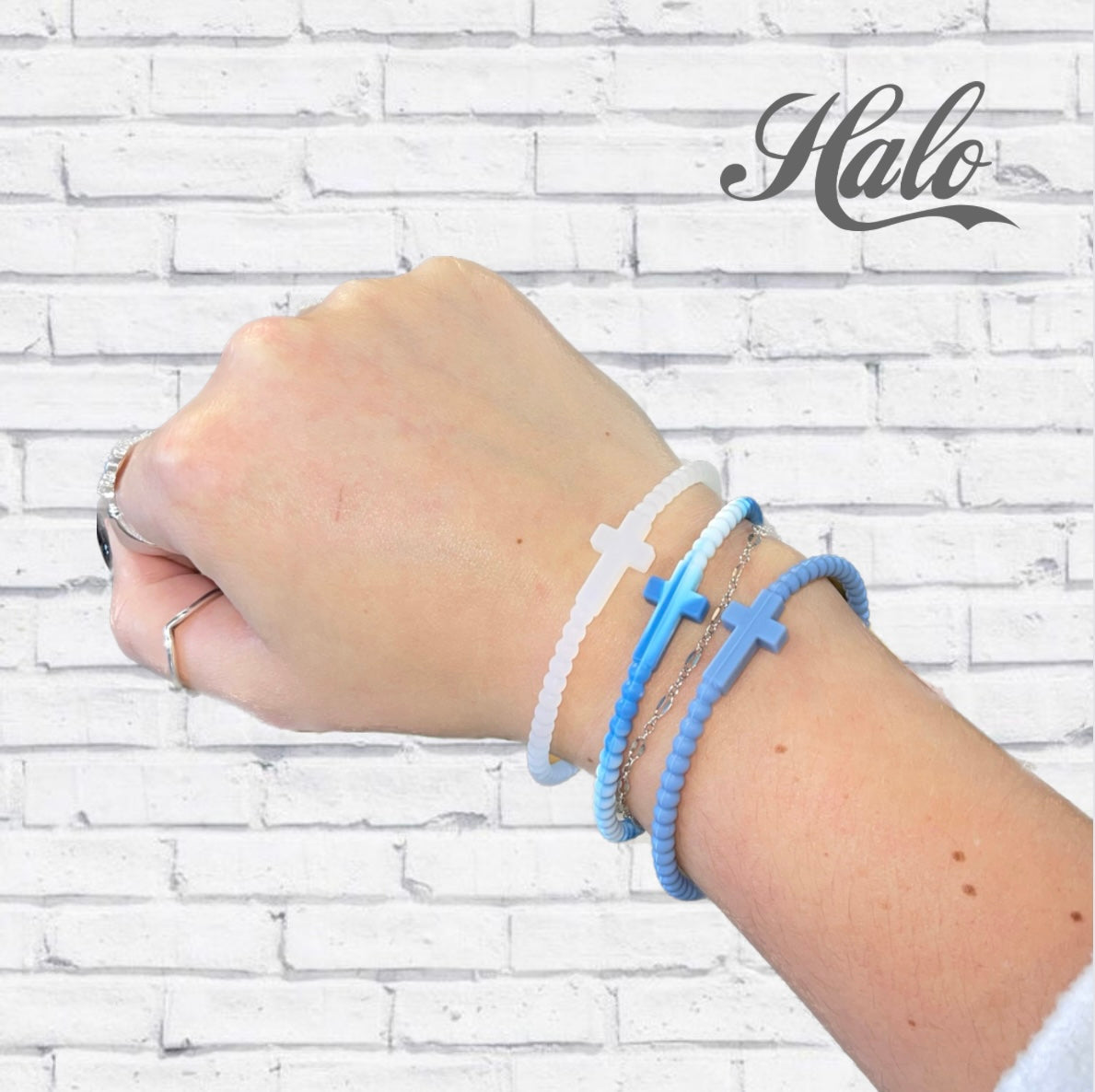 Seasonal Cross Silicone Bracelets {Ryan &amp; Rose Jesus Bracelets}