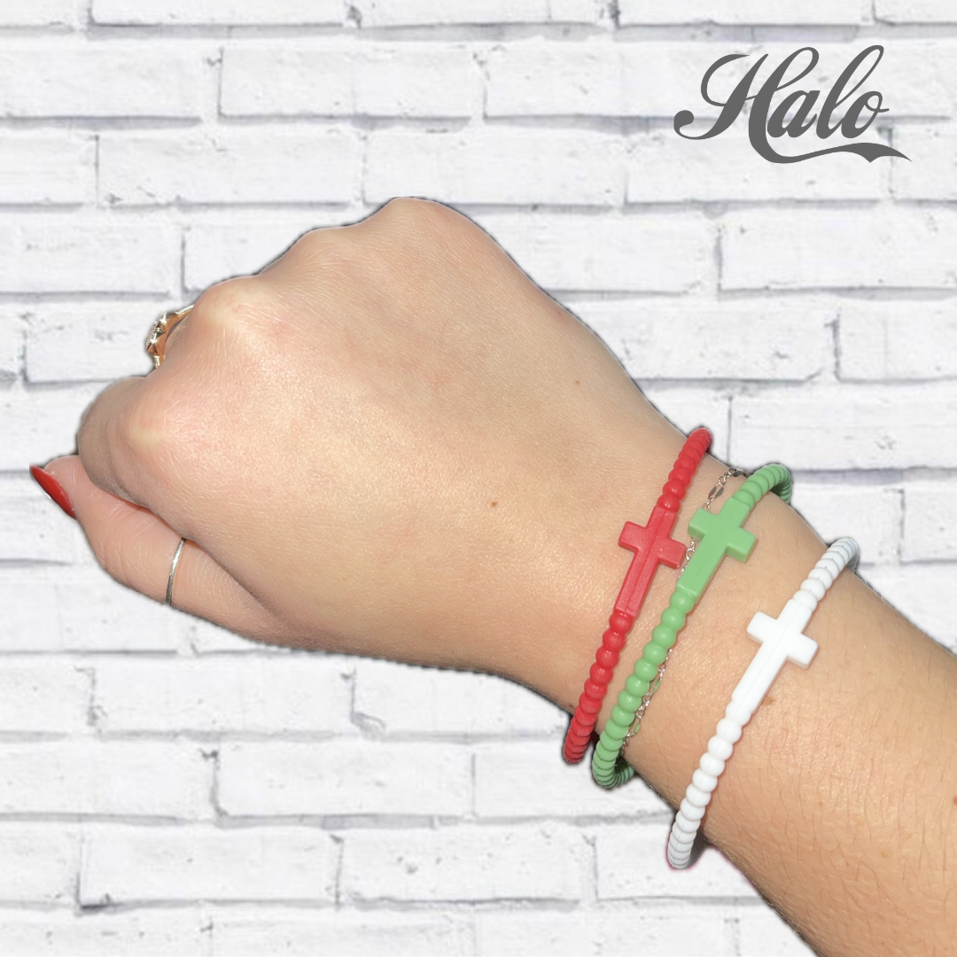 Seasonal Cross Silicone Bracelets {Ryan &amp; Rose Jesus Bracelets}