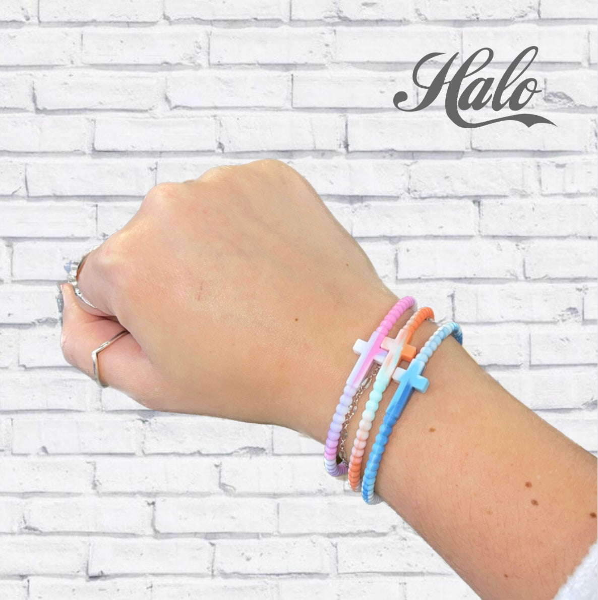 Seasonal Cross Silicone Bracelets {Ryan &amp; Rose Jesus Bracelets}