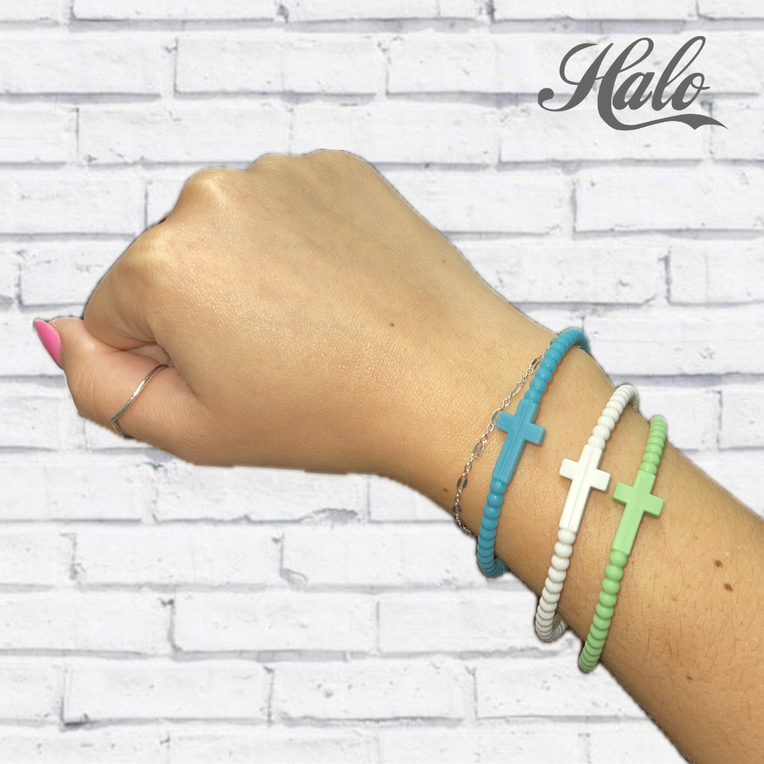 Seasonal Cross Silicone Bracelets {Ryan &amp; Rose Jesus Bracelets}