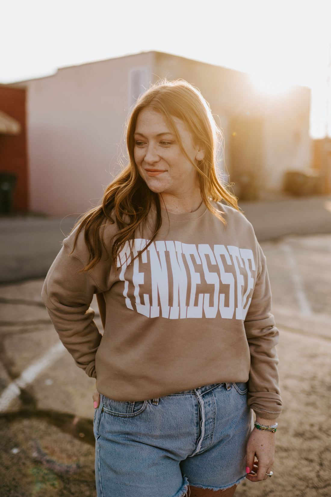 TENNESSEE {Tan Crewneck Fleece}
