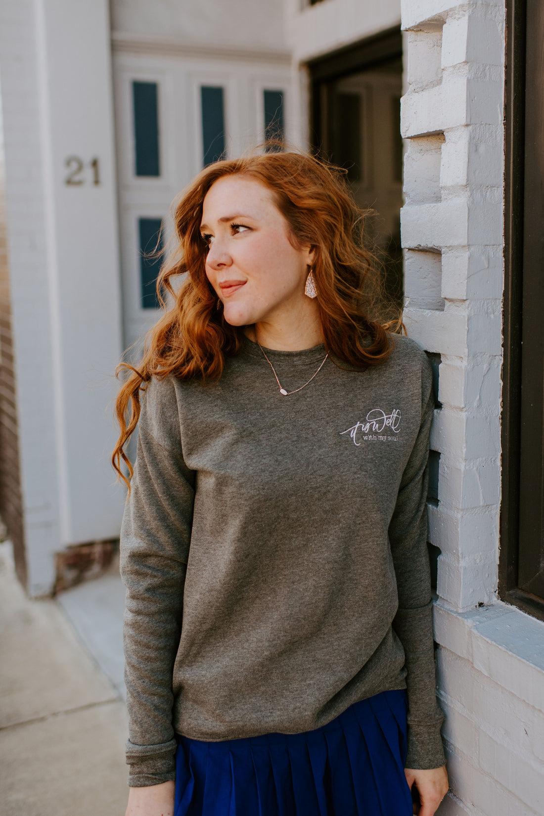 It Is Well With My Soul {Embroidered Crewneck Fleece}