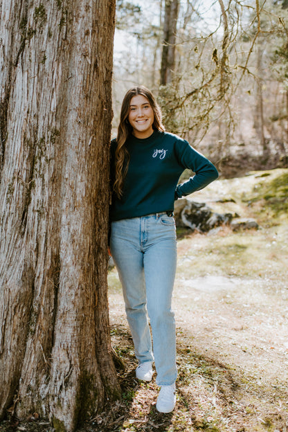 Choose Joy {Embroidered Crewneck Fleece}