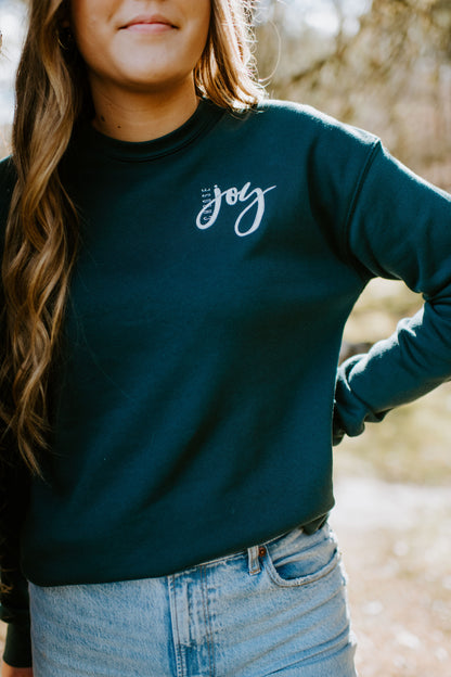 Choose Joy {Embroidered Crewneck Fleece}