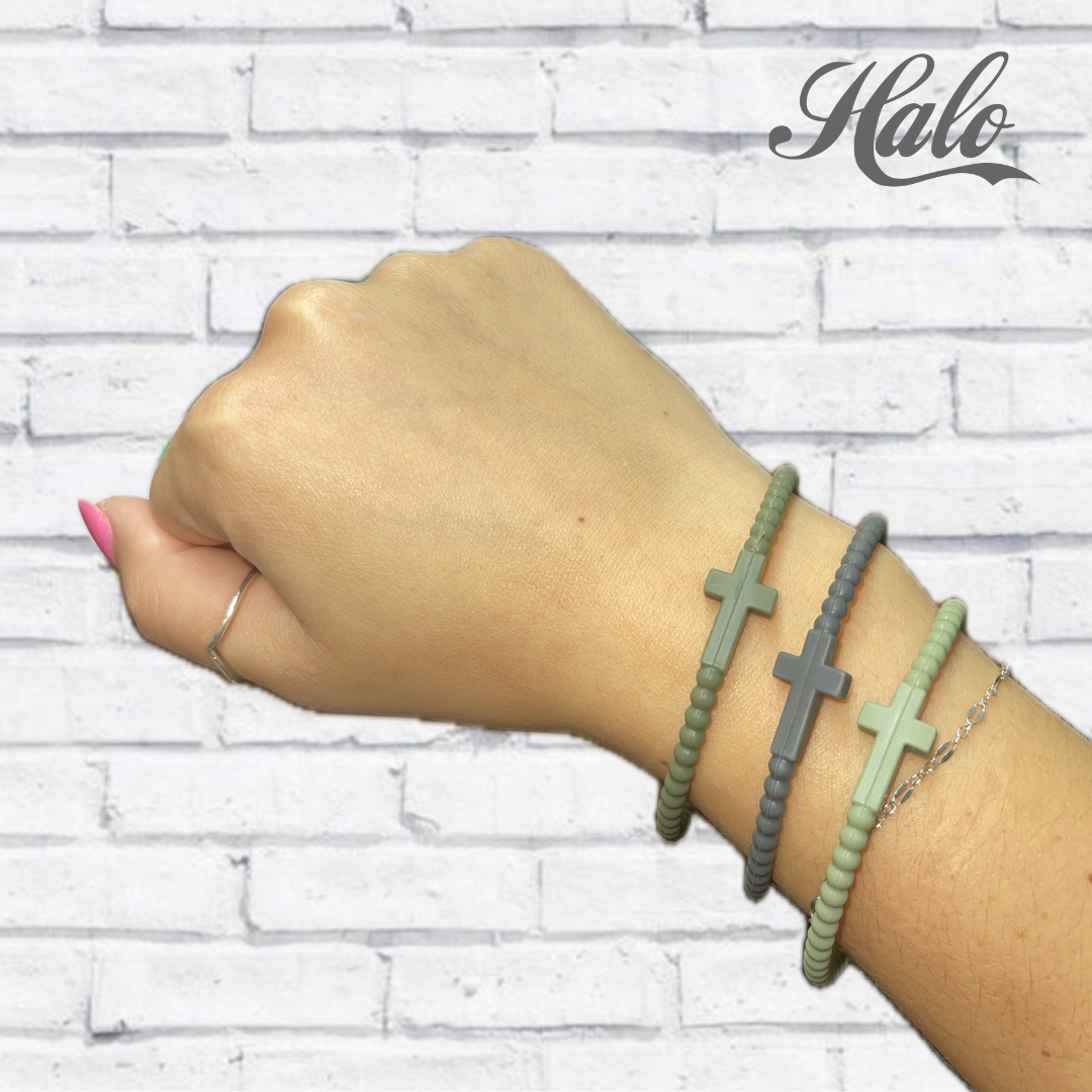 Seasonal Cross Silicone Bracelets {Ryan &amp; Rose Jesus Bracelets}
