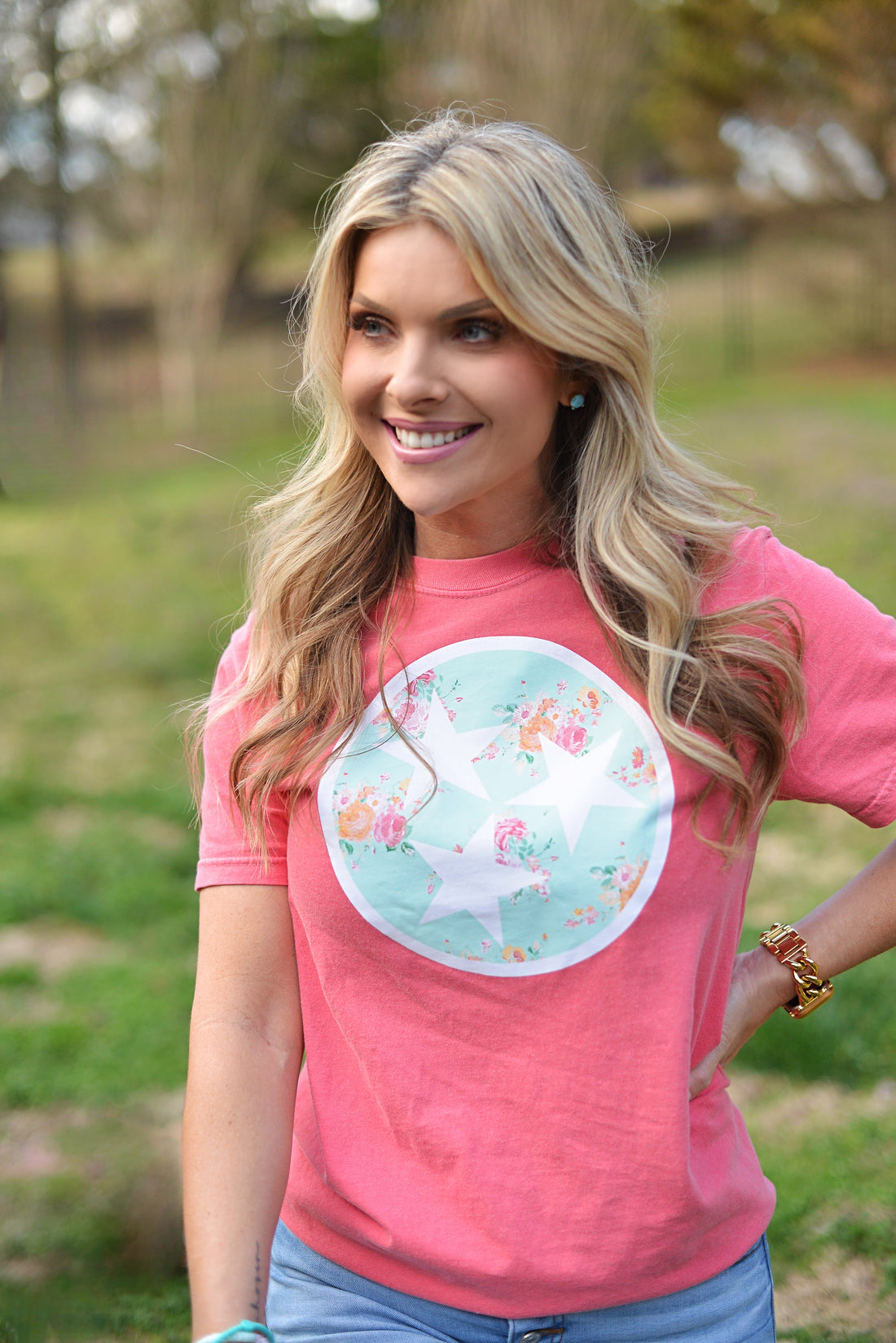 Floral Tristar {Comfort Colors}