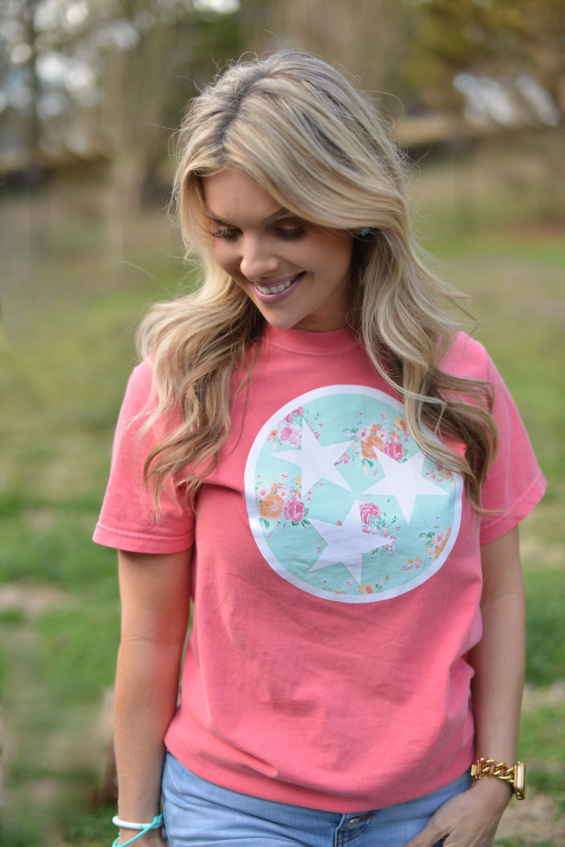 Floral Tristar {Comfort Colors}