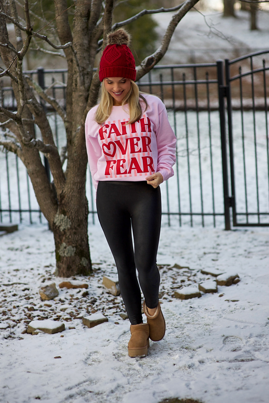 Faith Over Fear {Crewneck Fleece}