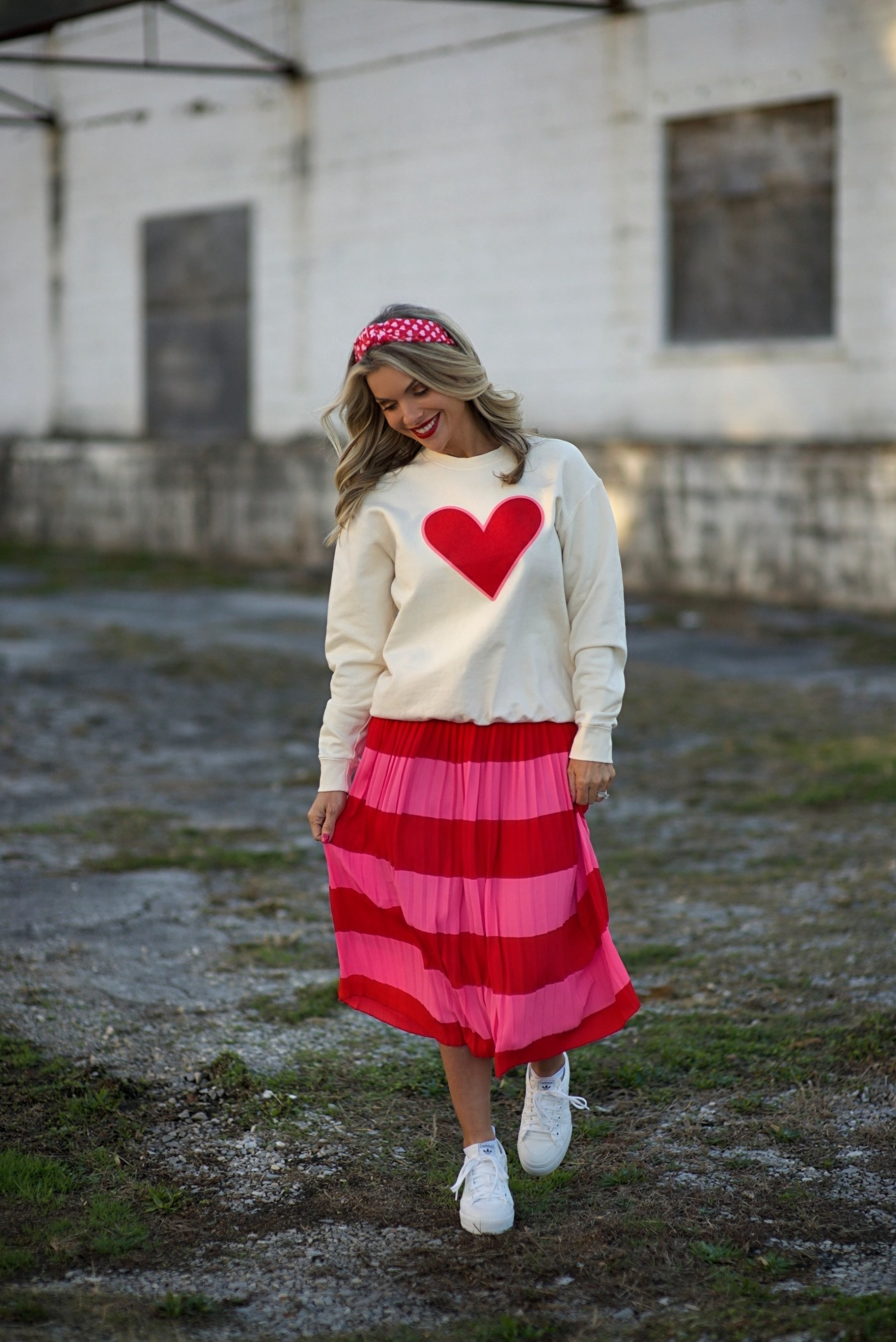 Heart {Comfort Colors lightweight fleece}