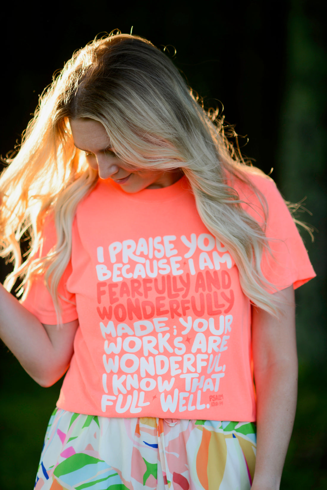 Fearfully & Wonderfully ~ Psalm 139:14 {Comfort Colors}