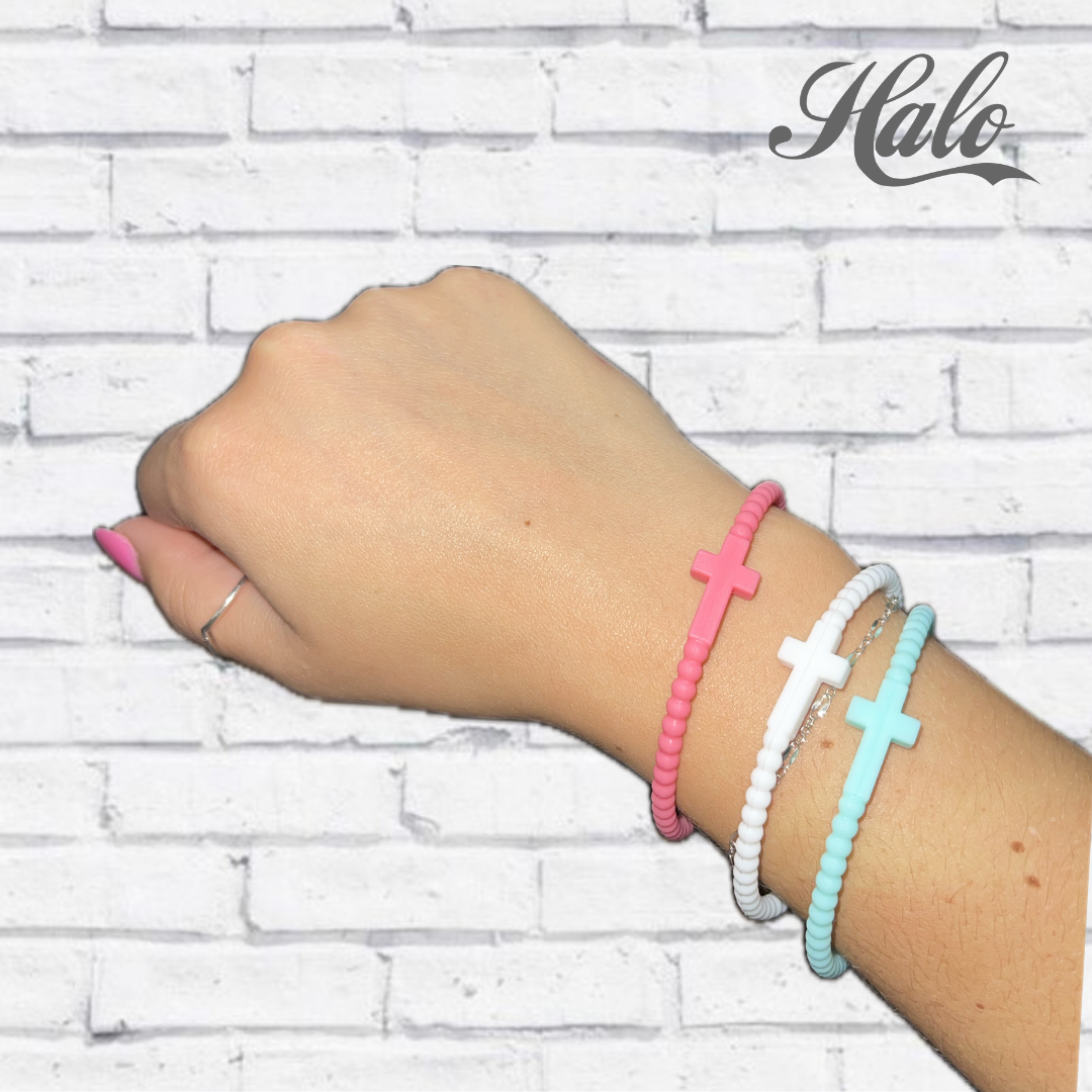 Seasonal Cross Silicone Bracelets {Ryan &amp; Rose Jesus Bracelets}