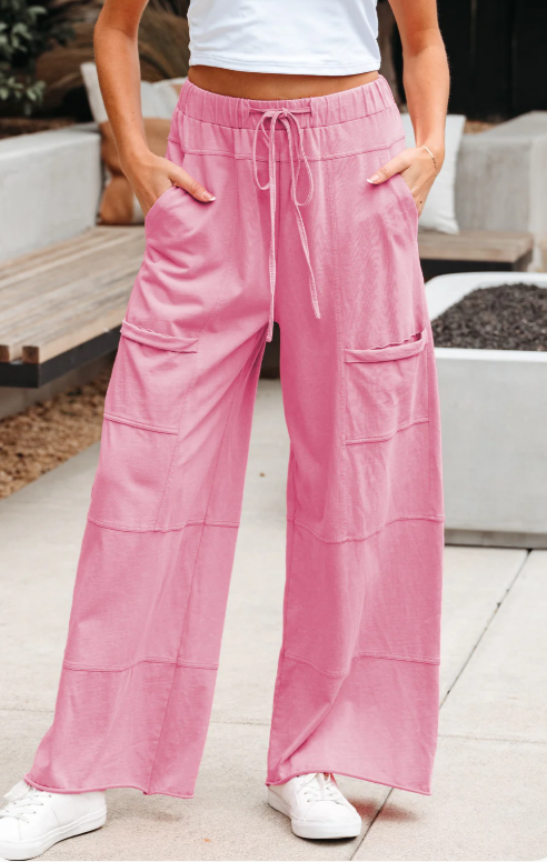 High Rise Wide Leg Pants