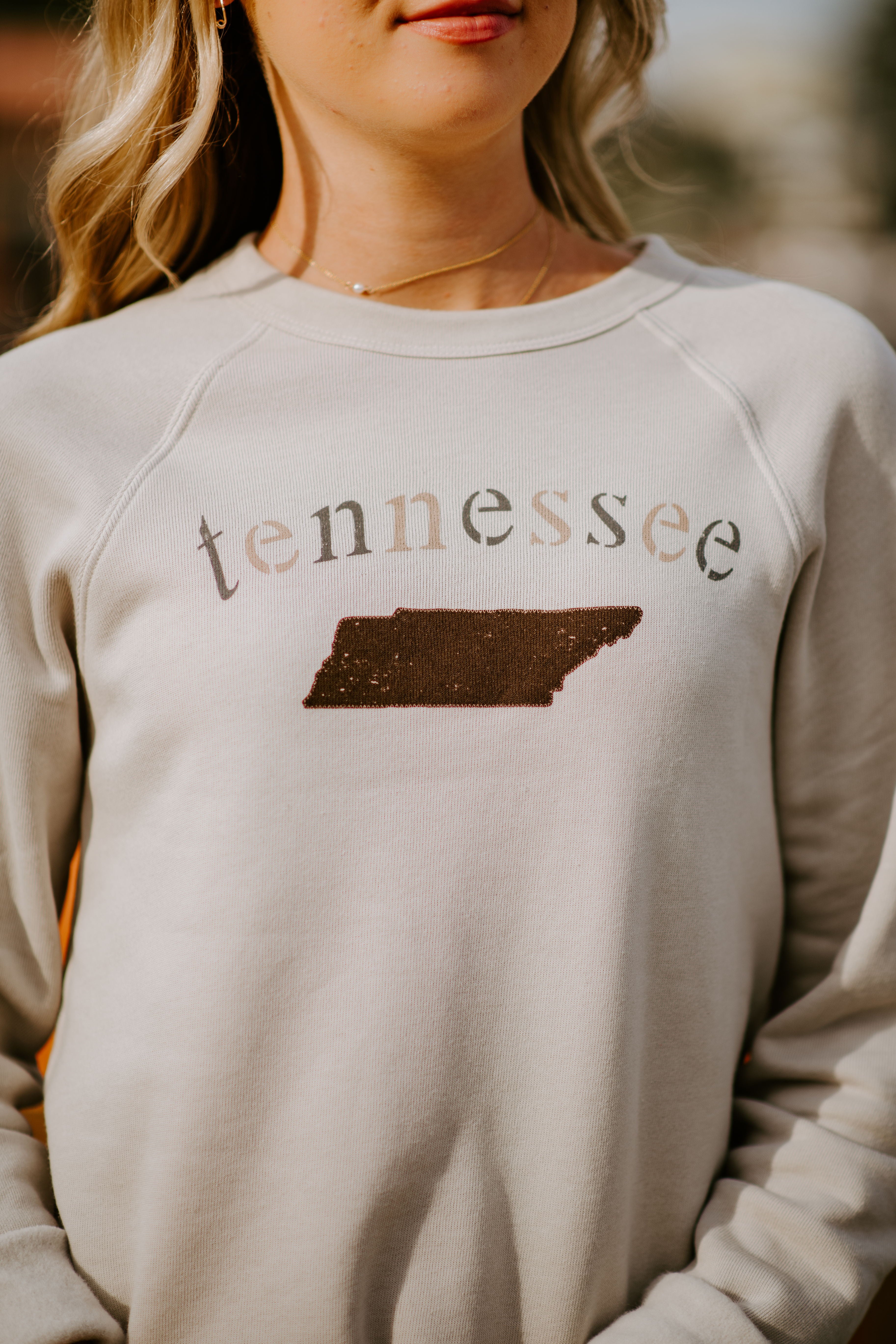 Tennessee Khaki Crewneck Fleece