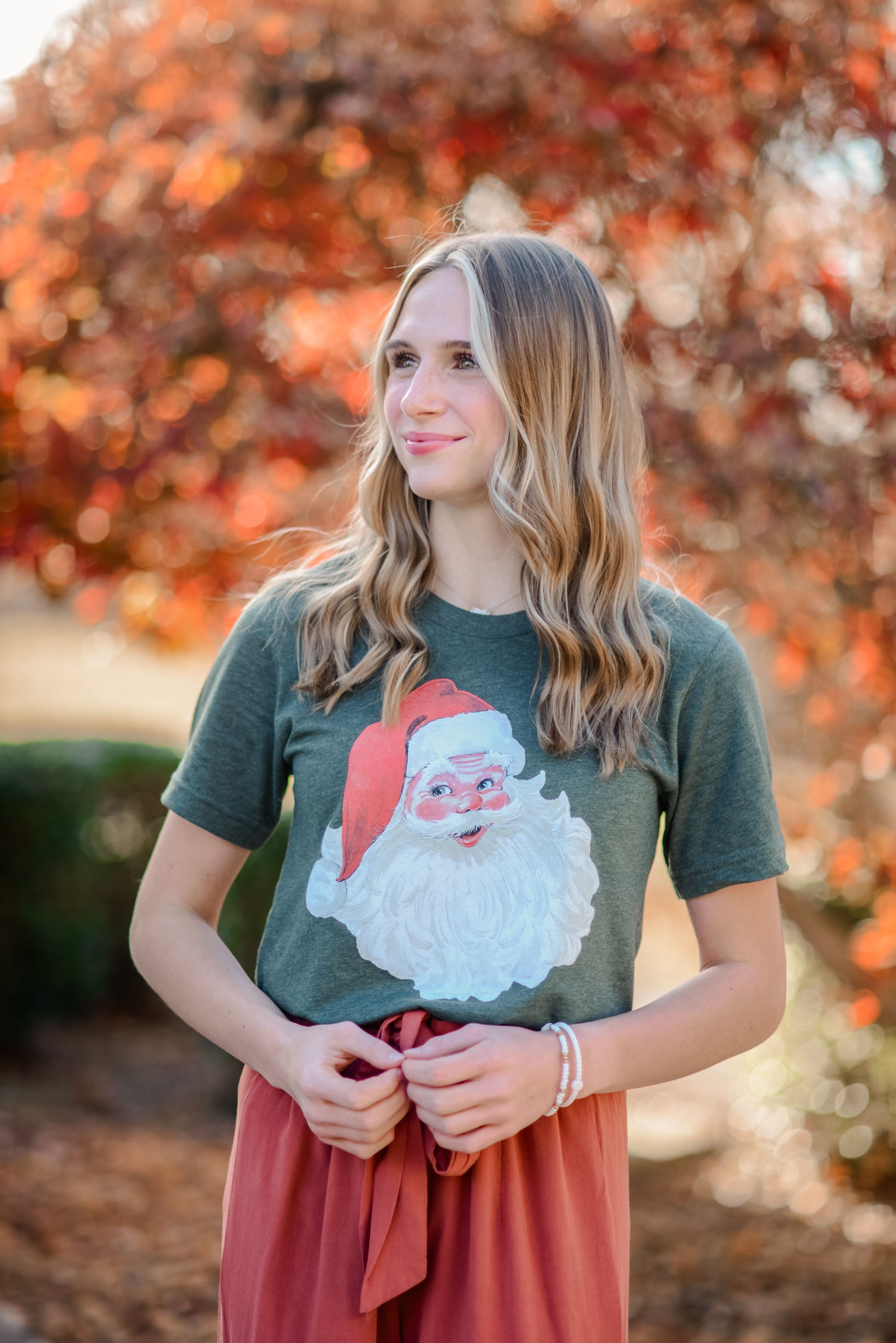 Santa {vintage} ~ Adults &amp; Littles ~ Green