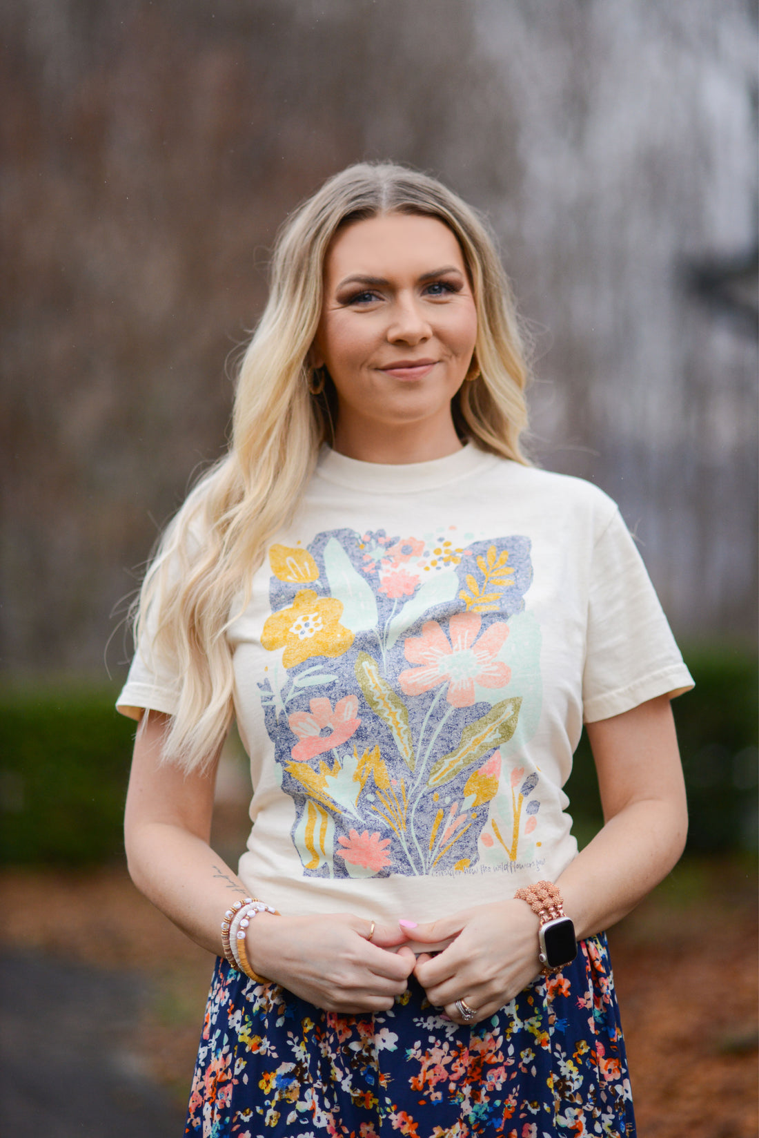 Wildflowers {Luke 12:27} ~Comfort Colors Ivory