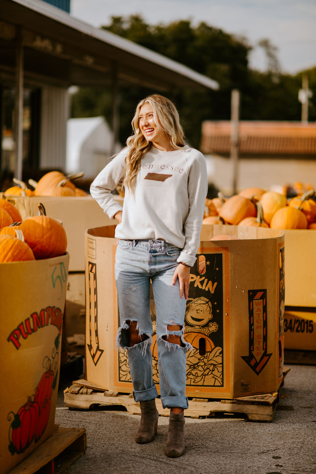 Tennessee Khaki Crewneck Fleece