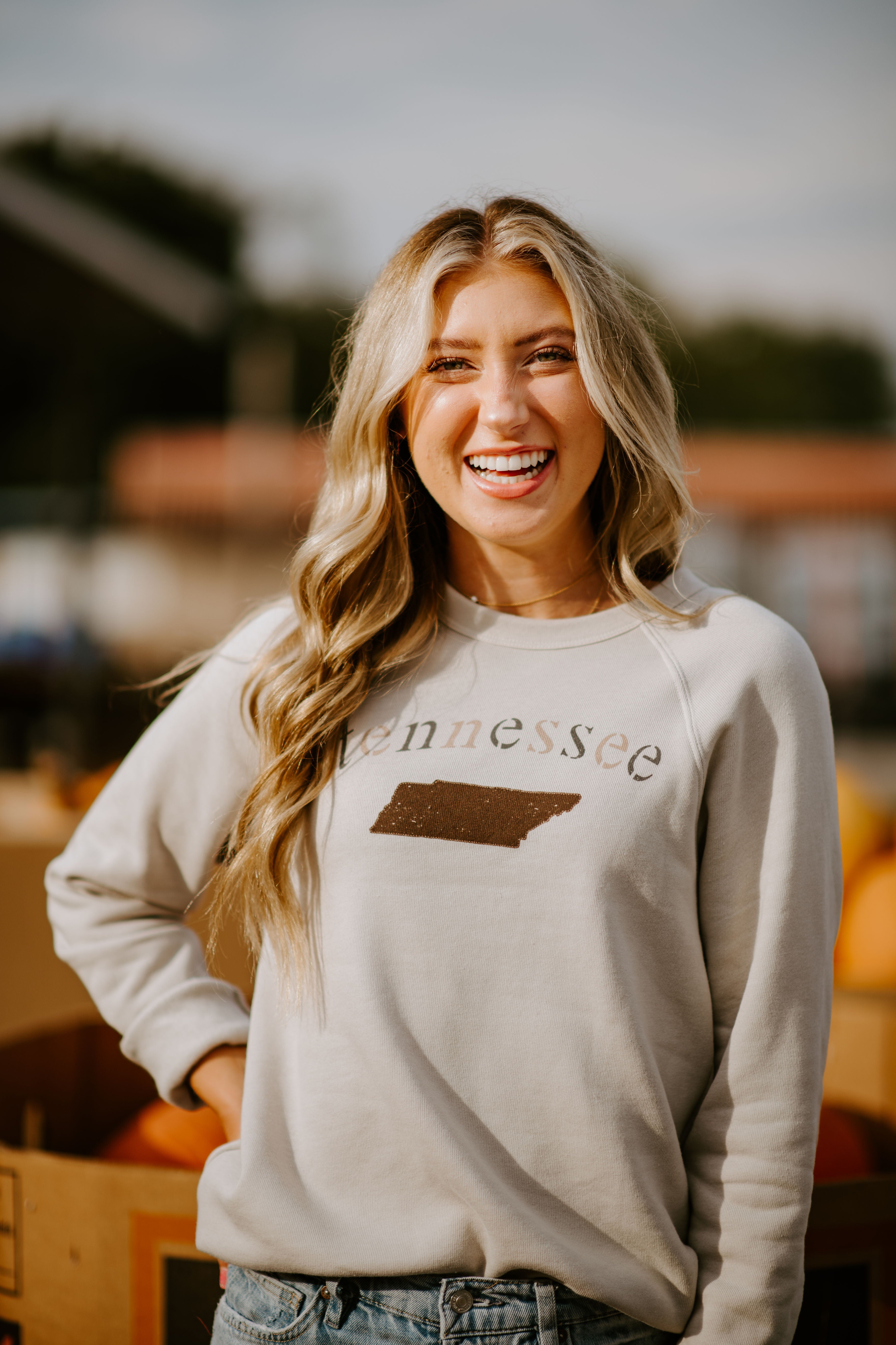 Tennessee Khaki Crewneck Fleece