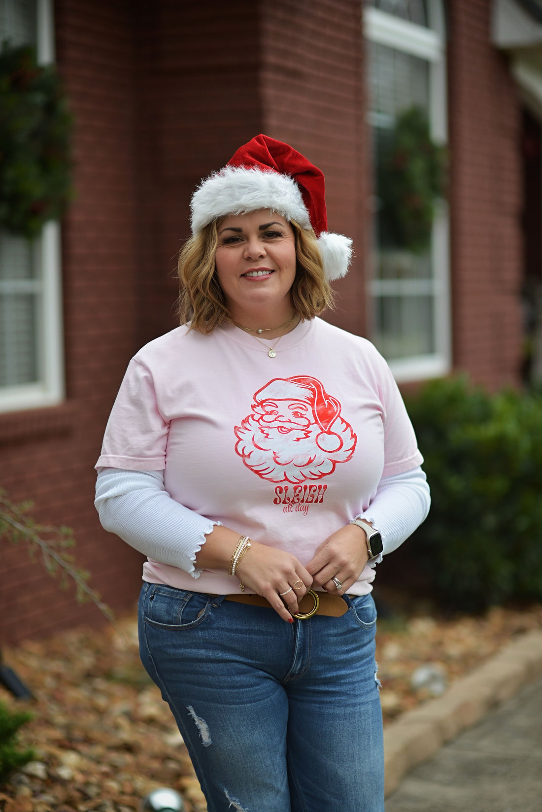 Santa Sleigh All Day {Comfort Colors} ~ Adults & Littles