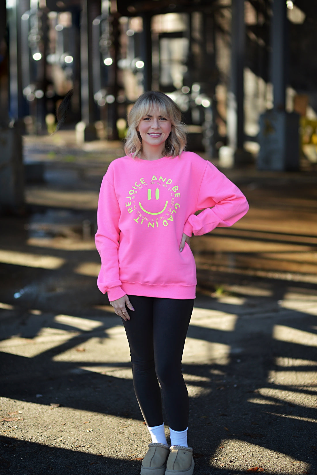 Rejoice & Be Glad Smiley {Crewneck Fleece}