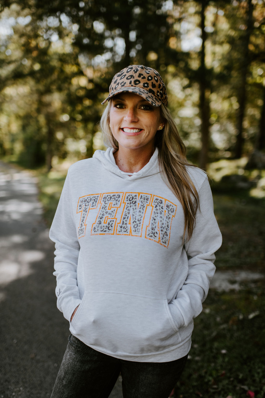 TENN Leopard Hoodie {Orange}