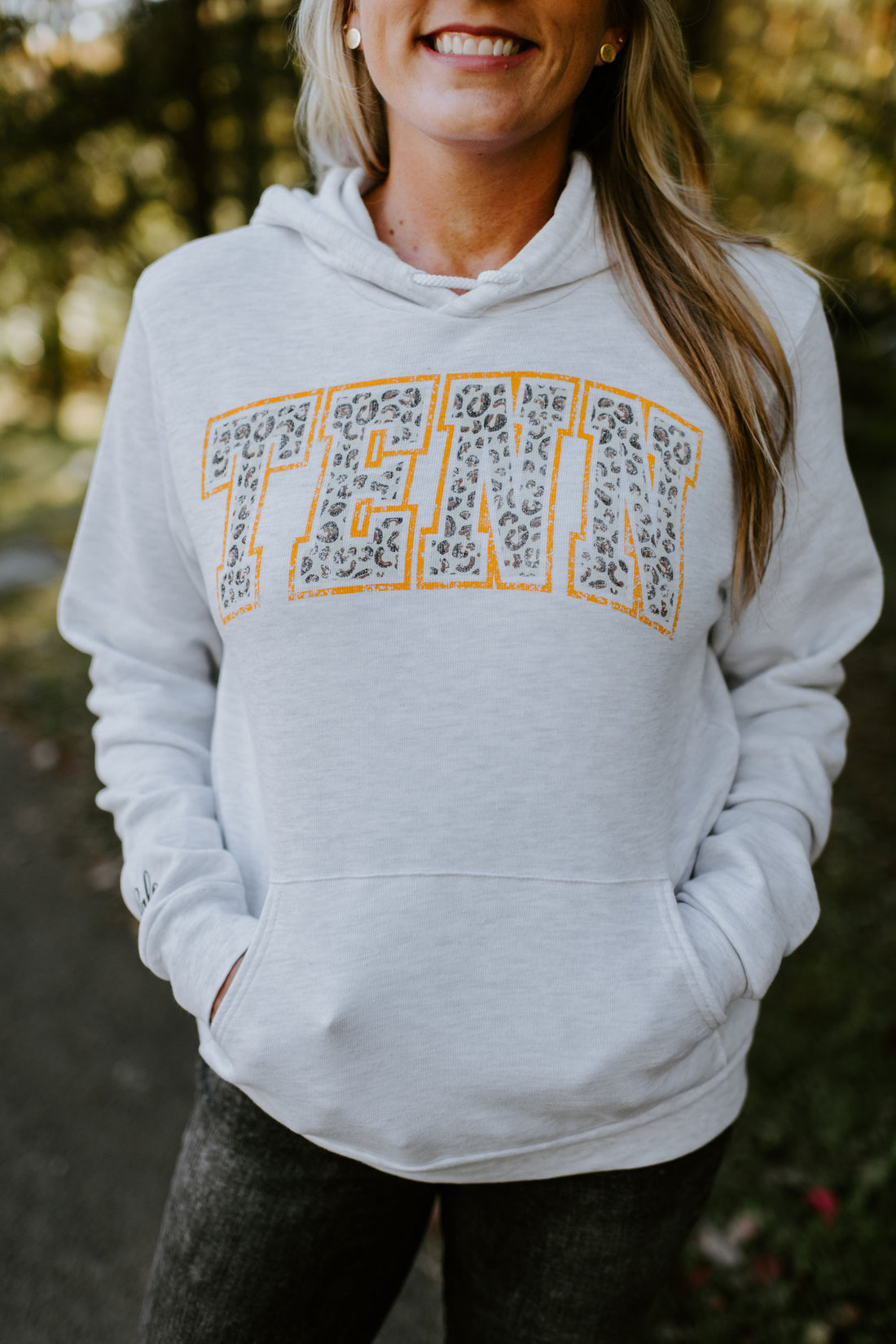 TENN Leopard Hoodie {Orange}