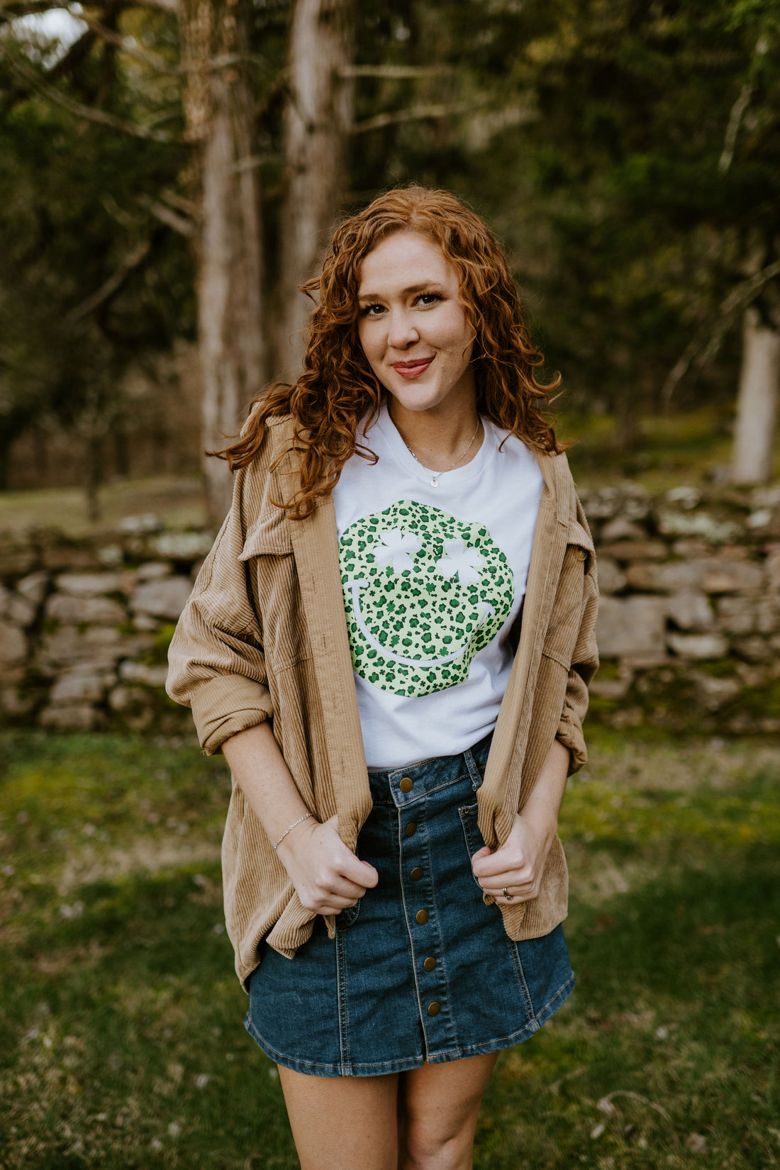 Leopard Smiley Face {clover}