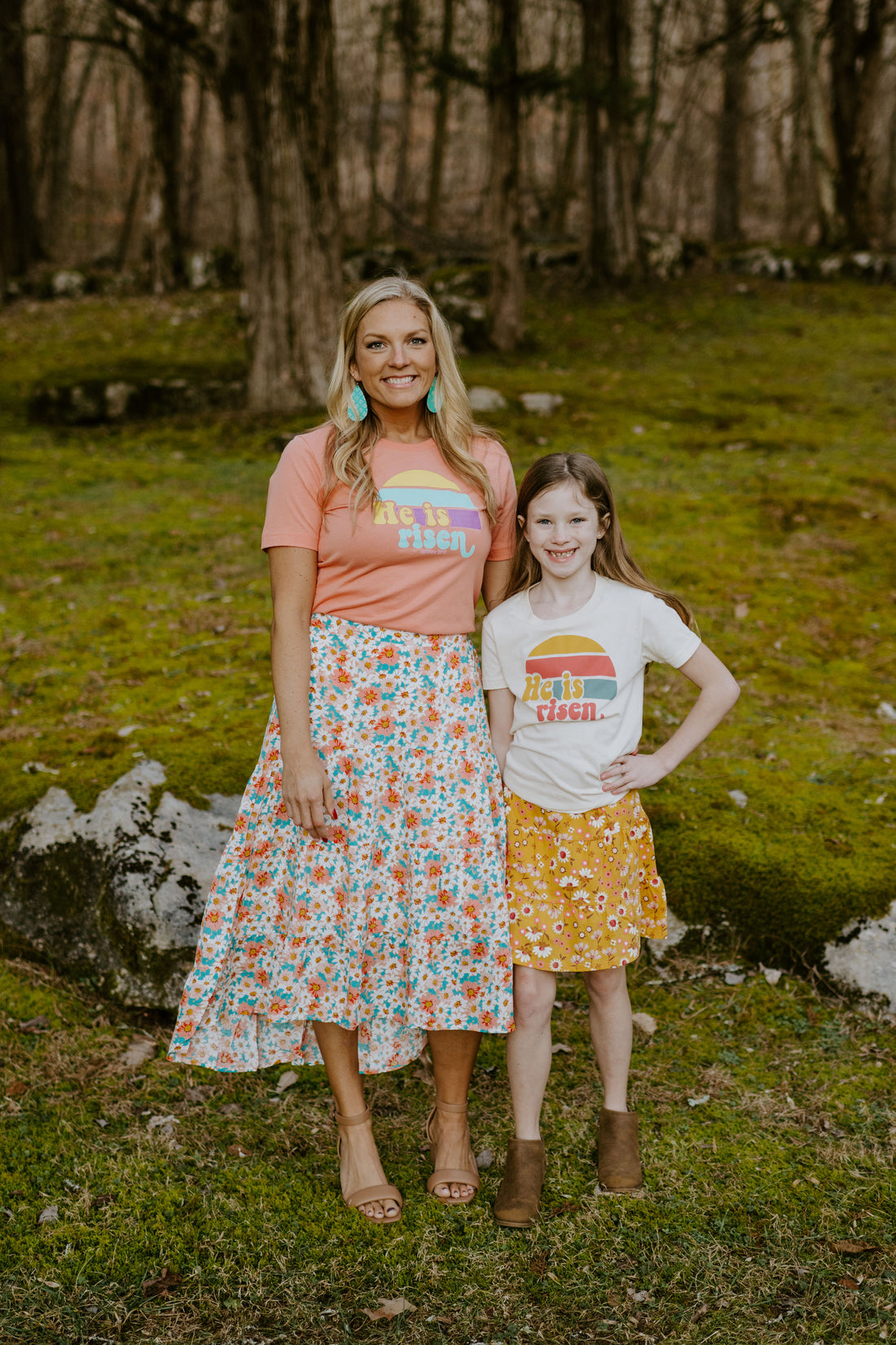 He Is Risen ~ Adults &amp; Littles {Natural &amp; Coral}