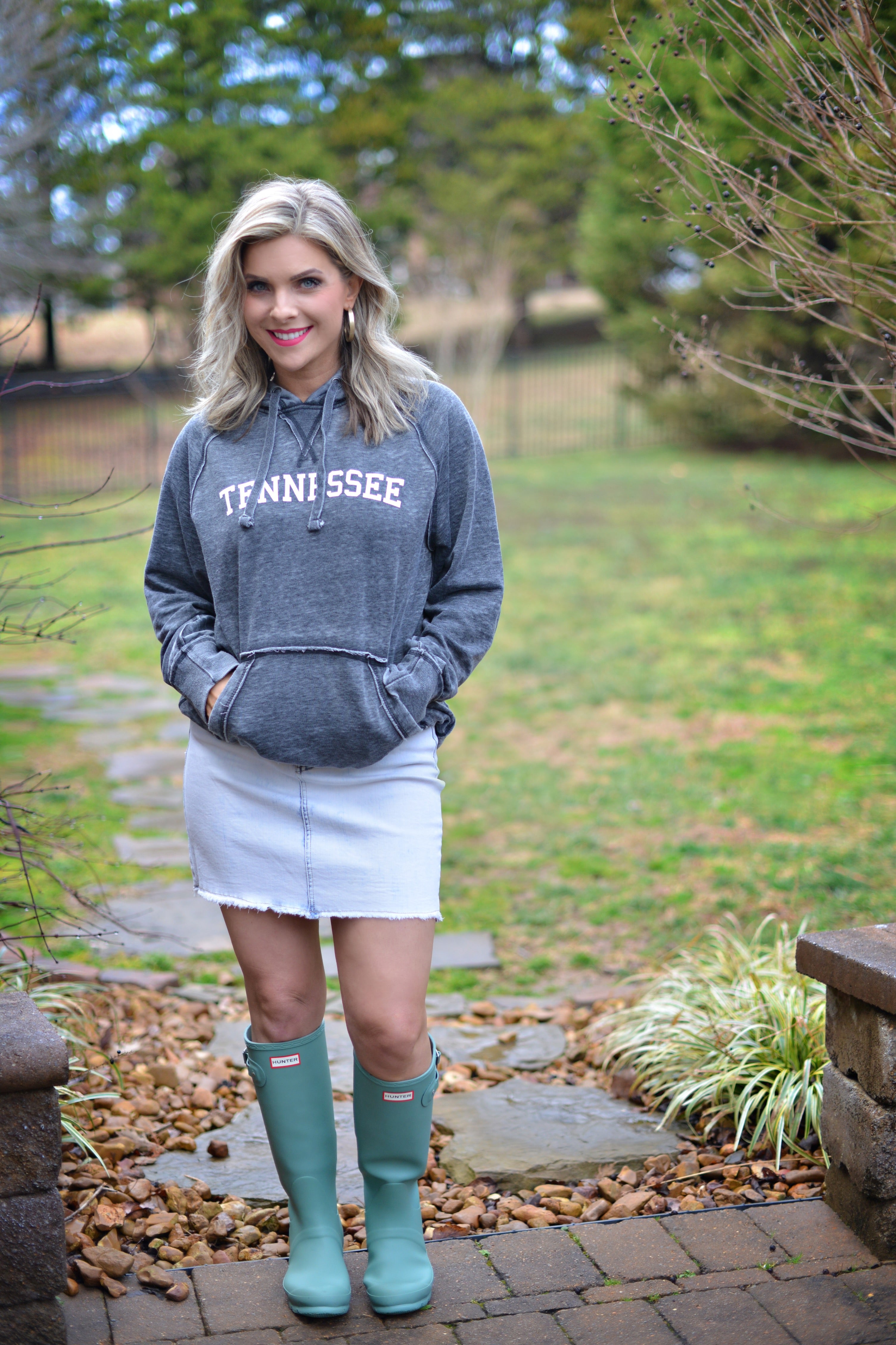 TENNESSEE - {Acid Wash Fleece Hoodie}